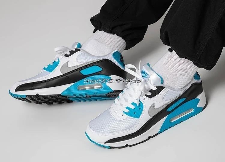 Nike Air Max 9m White And Blue Nike 