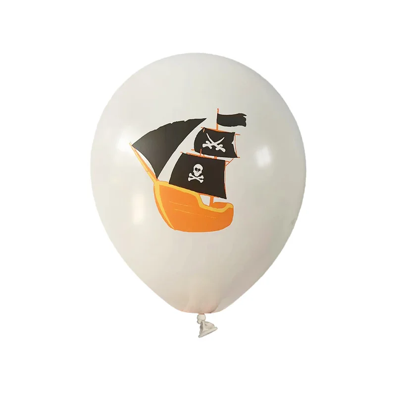 Piraten-Thema Party-Ballon-Set, Nautische Party Dekoration Requisiten, Latex-Ballon, Piraten schiff, 8 Stück – Detail 6