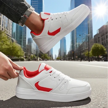 أحذية رياضية كاجوال للرجال تصميم بسيط أحذية منصة تصميم بسيط أحذية رجالية شعبية Sapatos مقاس كبير 39-46 4