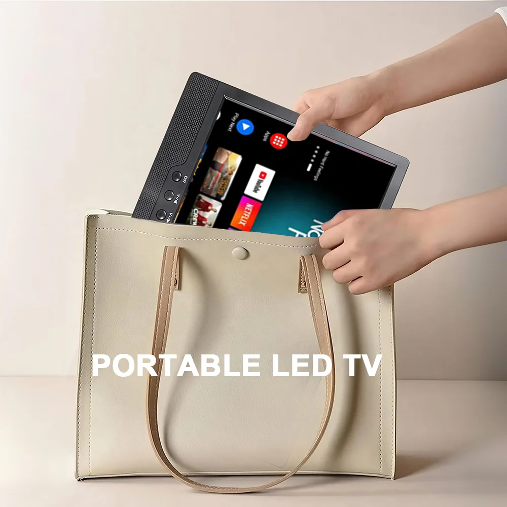 Portable Smart TV 20 Inch FHD HD Android LED TV with Battery 12V DC for Car Truck Outdoor Travel Camping TV Pro 3