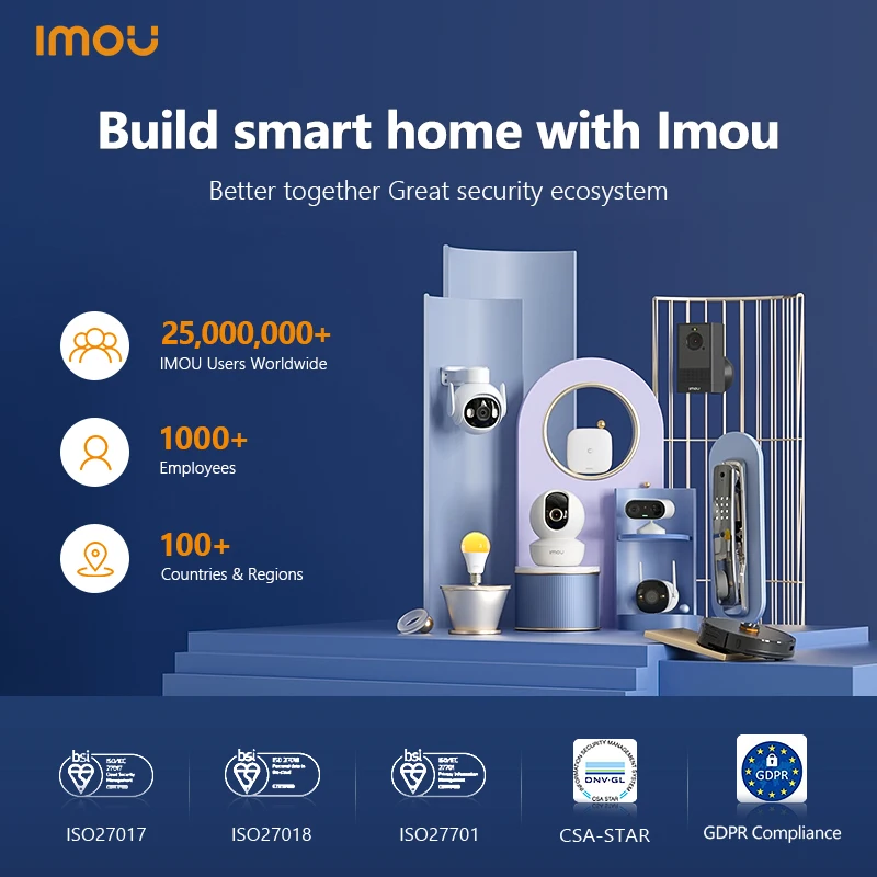 IMOU Smart Water Leak Sensor WiFi Zigbee IP66 Water Immersion Detection Alarm IMOU Life App Monitoring Smart Home Automation