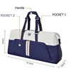 Wilson 2023 Navy 4-6pcs Tennis Racket Bag Super Tour Nylon Large Tennis Bag for 5 Racquets With Two Compartment 3
