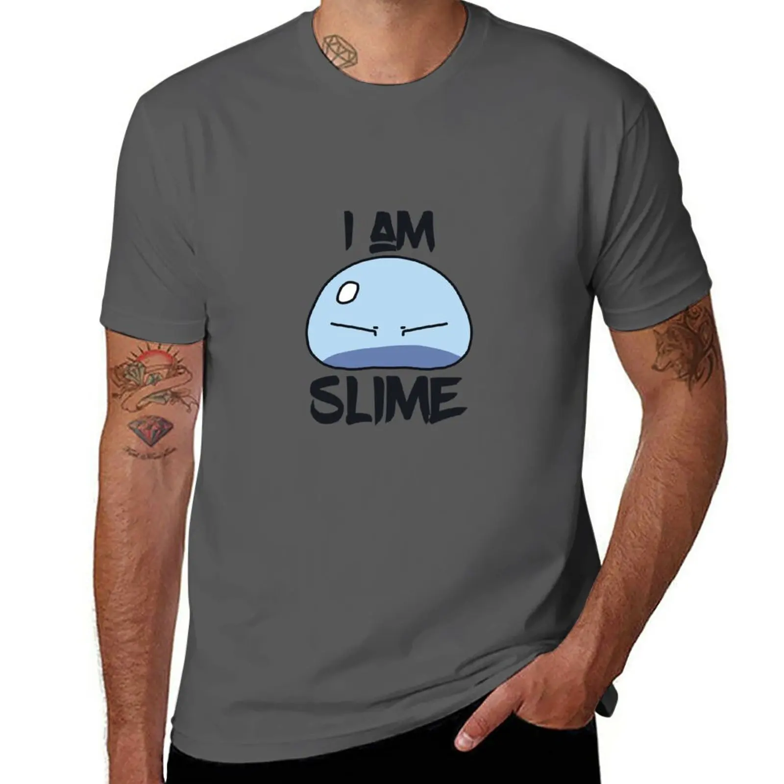 

New I Am Slime T-Shirt kawaii clothes plain t-shirt men t shirt