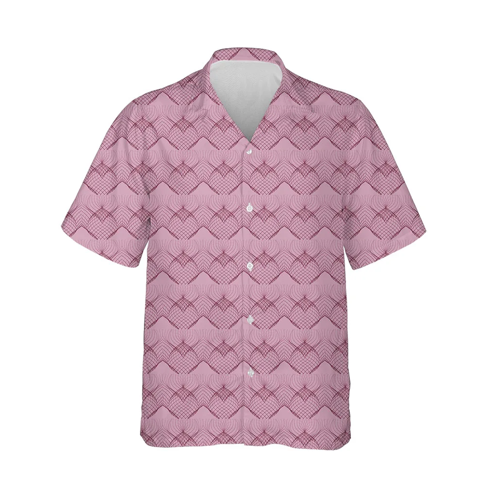 Jumeast New 3D Men's Clothing Summer Plaid Shirts For Men Casual Mens Hawaiian Shirt Short Sleeve Oversized Breathable Blouses
