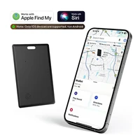 Thin Wallet Tracker Card Smart Tag Work with Find My (iOS Only) Bluetooth Search Air Tracker Tag Locator Wallet Finder Card