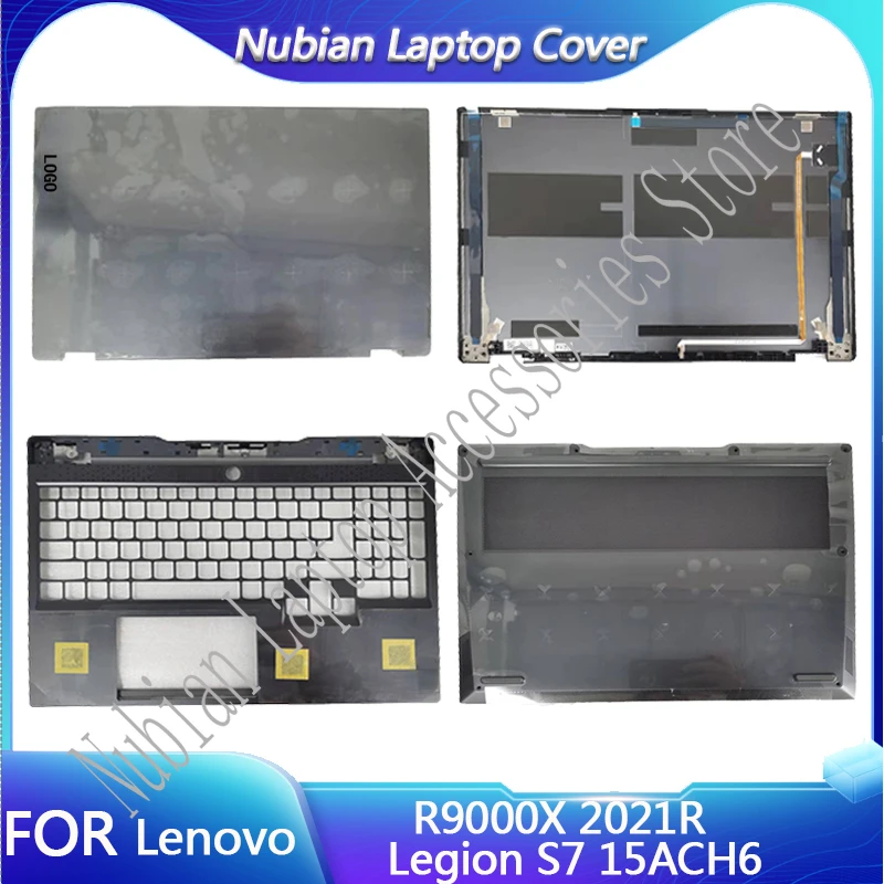 

Новинка, чехол для Lenovo R9000X 2021R Legion S7 15ACH6, запасные аксессуары для ноутбука, задняя крышка ЖК-дисплея/Упор для рук/нижняя часть, серый, черный