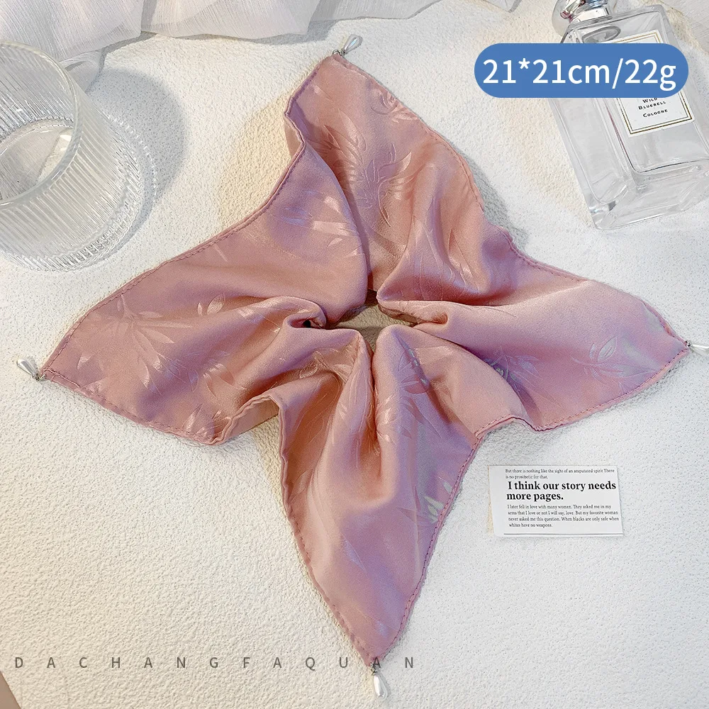 Frauen Große Scrunchie Frauen Übergroßen Temperament Haar Seil Französisch Quadrat Schal Neue Haar Zubehör Kopfbedeckungen Mädchen Haar Bands – Detail 11