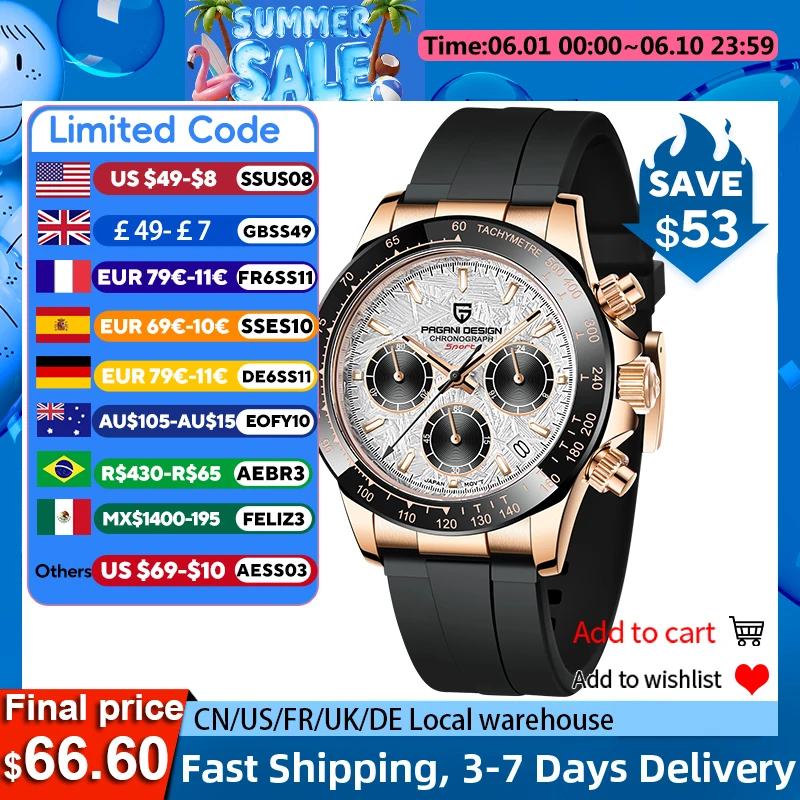 Pagani Design PD-1664 Quartz Watch thumbnail 2