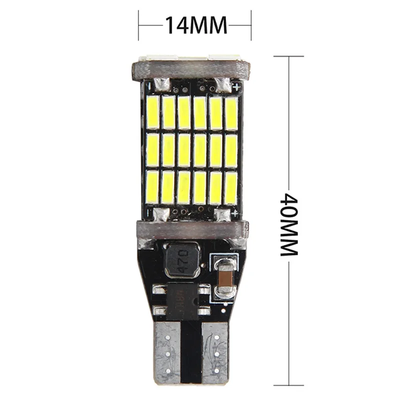 LED ��� ����Ʈ ������ ���� ĵ���� ����, ���� ����, ����� LED ĵ����, W16W, T15, 3030, 45 Ĩ, 2 ��