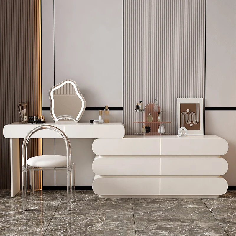 

Столик для макияжа, устойчивый роскошный туалетный столик, туалетные принадлежности, гладкие столы, мебель для спальни, комод для дома 0719LSY