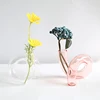 Shaped Clear Flower Vase Creative Twisted Glass Vase Candle Holders Wedding pieces Home Decoration Table Candlestick Holder 3