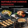 2/4/6/8PCS BBQ Grill Mat Non-stick Mat Heat Resistant Outdoor Baking Reusable Barbecue Party Mat 40x33cm Grill Accessories 5