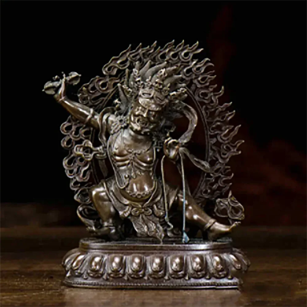 

Tibetan Buddhist Seiko Tantric Pure Copper Vajrapani Bodhisattva Buddha Statues
