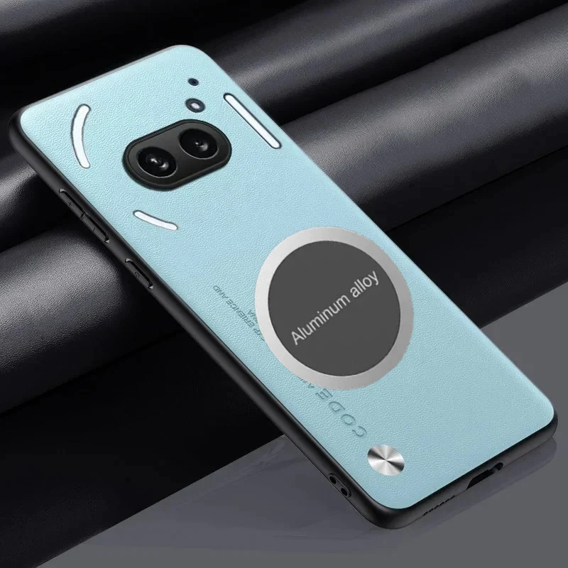 Luxury Metal Magnetic Car Holder Leather Case with Carbon Fibre Protection and Skin Feel Finish