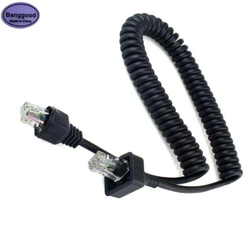 Replacement 8 Pin Speaker Mic Cable 8pin Microphone Cord for Kenwood TK-863G TK-868 TK-868G TK-768G TM-271 TM-471A TK-760 Radio