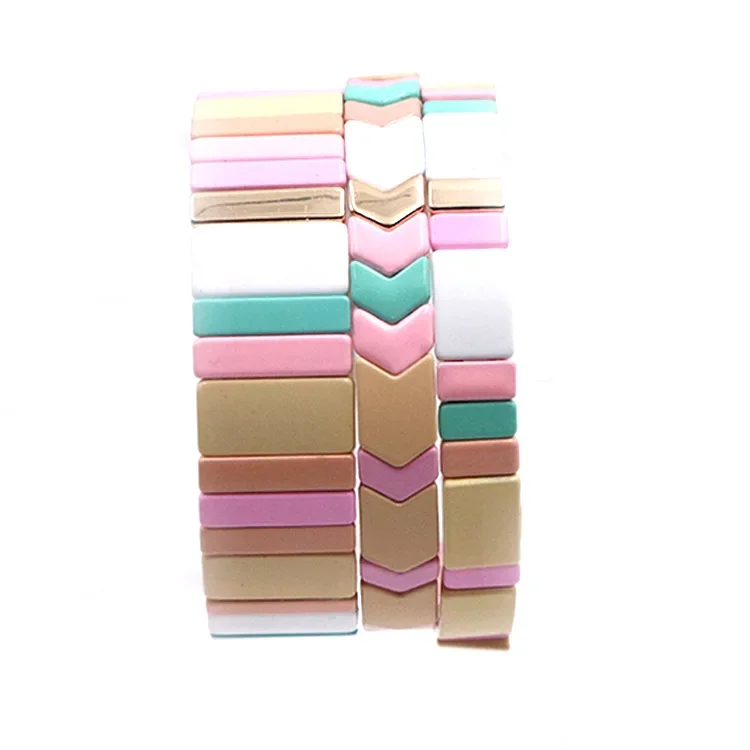 2023 Network Red Cross-border Explosive Women's Enamel Bracelet Personality Fashion DIY Bracelet Accessories 2