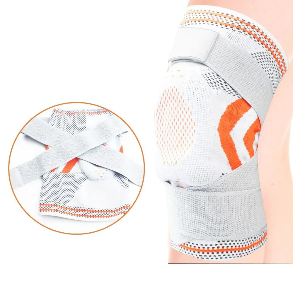 

Compression Knee Pads Running Support Warm Elasticity Knee Brace Knitted Breathable Knitted Knee Protectors Basketball