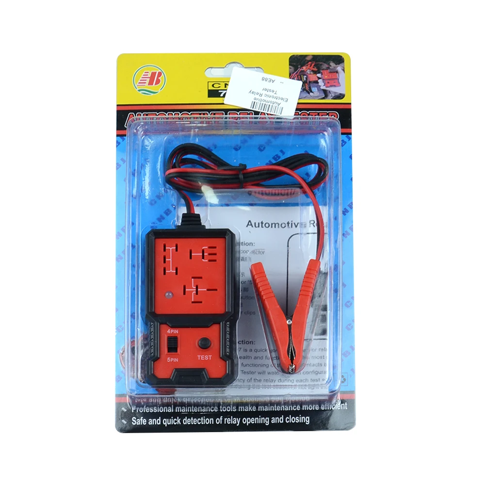 

Newest Automotive Electronic Relay Tester Alligator Clip Car Tester Diagnostic Tool Universal for 12V Cars easy to use