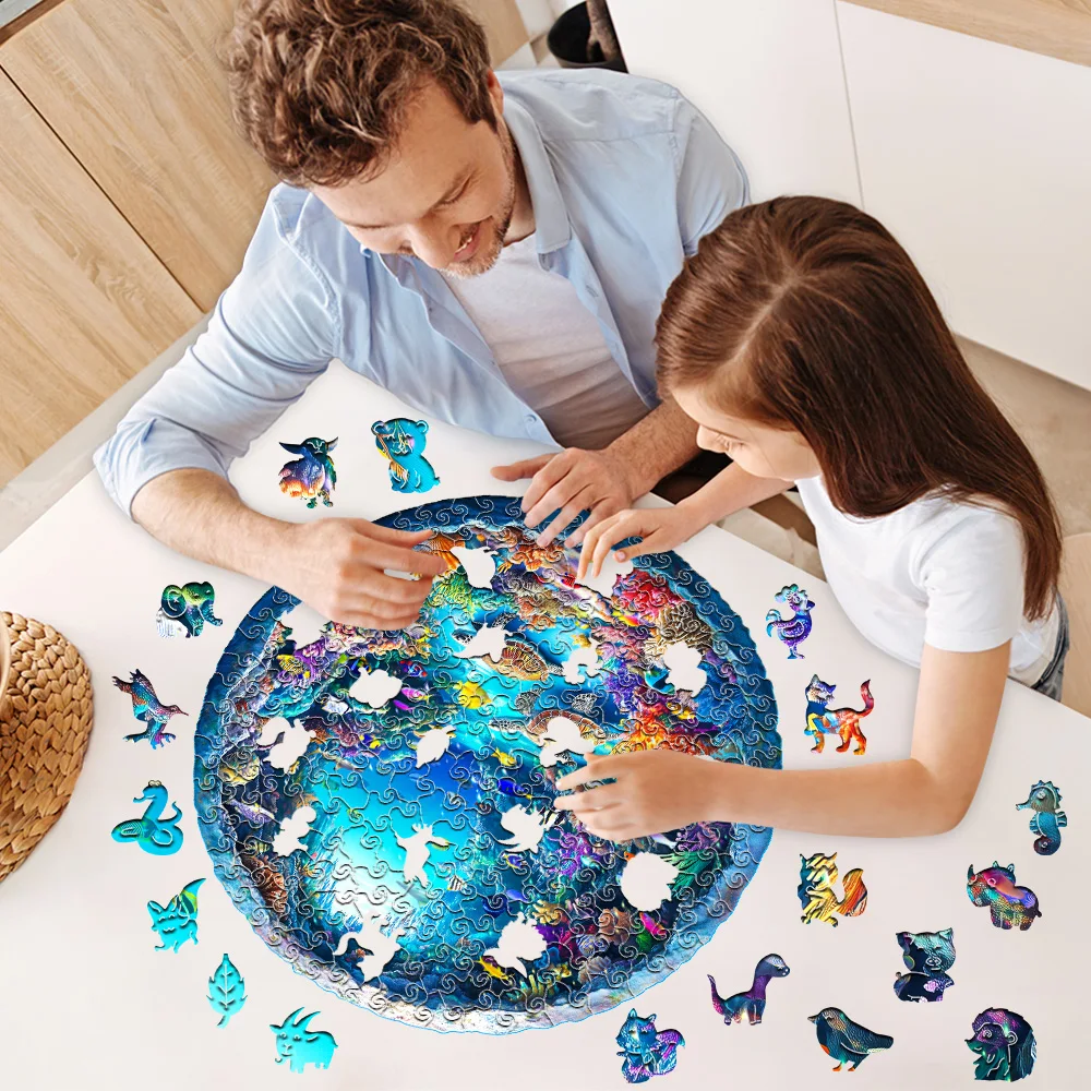 🪸 Ocean Serenity Wooden Puzzle – Mindful Marine Escape for Stress Relief 4