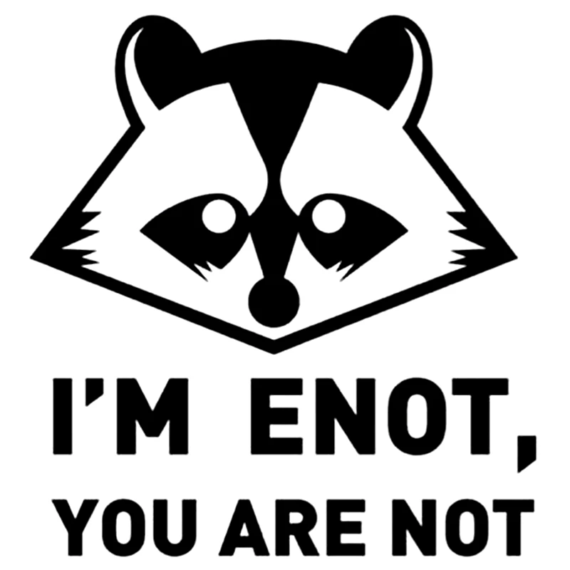 Three Ratels TZ-1079 16*15cm Car Sticker I'm Enot, You Are Not Funny Stickers Auto Decals