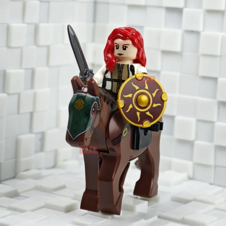 Battle Five Armies mit Schwert Rohan mit Pferd Bausteine Modell Ziegel Mini Action Spielzeug Figuren Spielzeug Geschenk für Kinder MOC – Detail 3