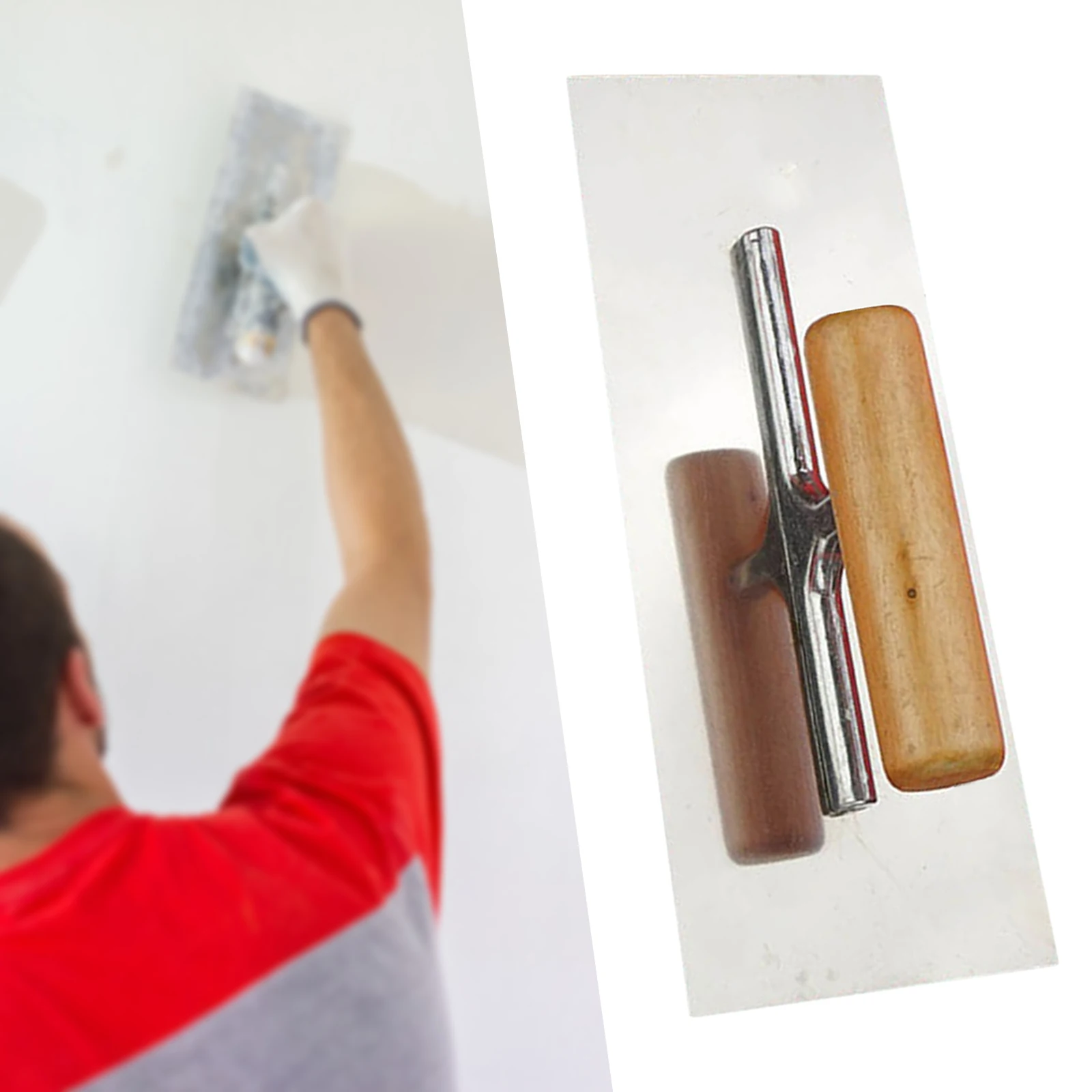 Plastering Trowel Concrete Trowel High-Quality Stainless Steel Plastering Trowel Finishing Trowel Drywall for Concrete Work Pool Coatings Lining Tasks