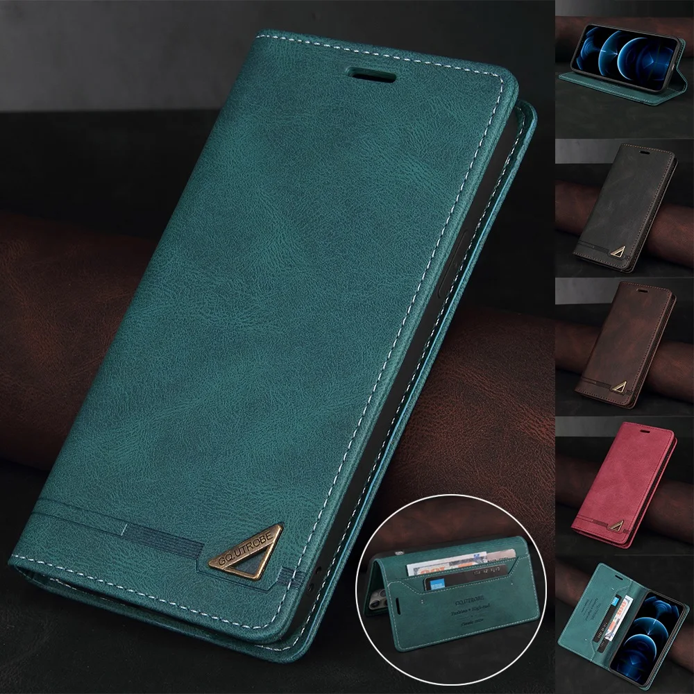 Leather Case for Xiaomi 11T Redmi Note 11 10 10S 9s 8T 8 7 Pro Flip Cover Mi Poco X3 GT NFC M3 M4 F3 7A 8A 9C 9T Prime | Мобильные