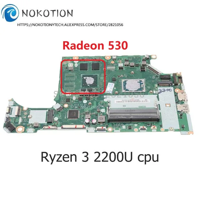 NOKOTION For Acer Aspire A315-41 A515-41 Laptop Motherboard NBGYB11003  NB.GYB11.003 DH5JV LA-G021P Radeon 530 Ryzen 5 2500U CPU