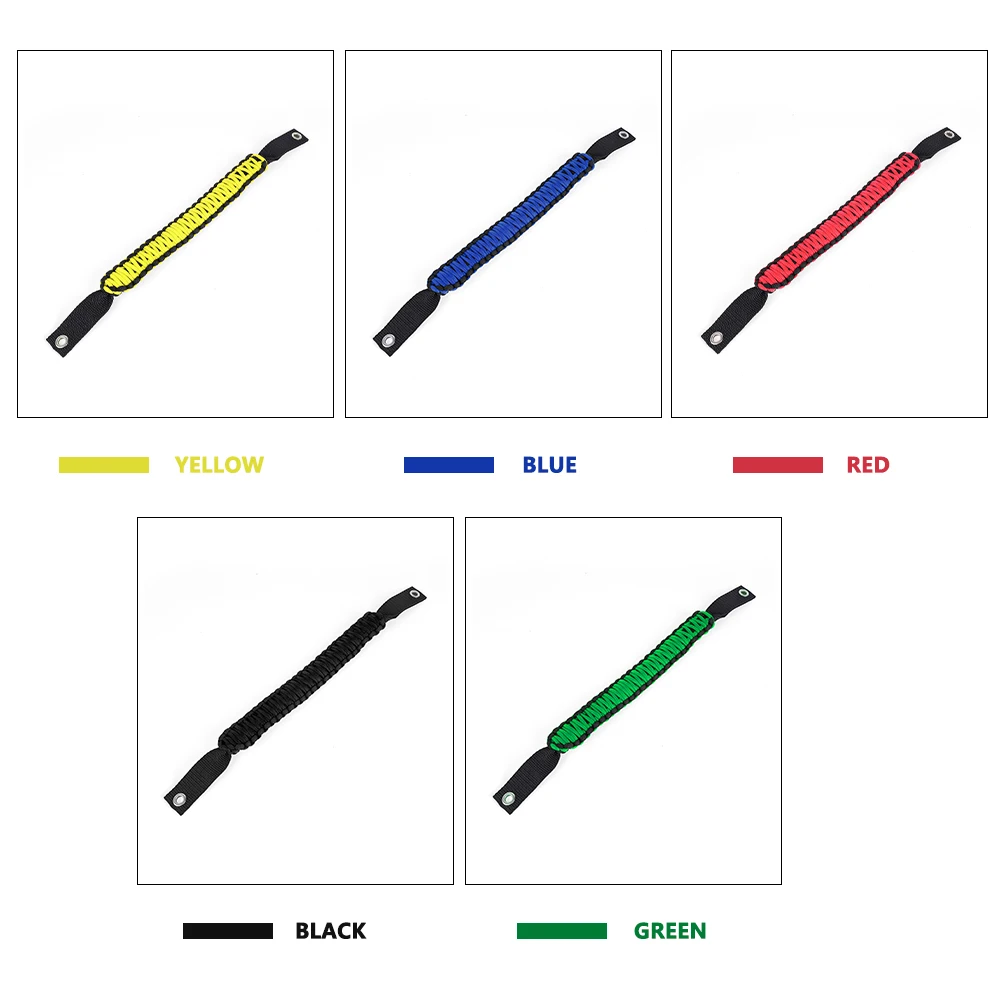 Car Roof Handle Rope Grab Handle For Jeep Wrangler For Ford Bronco Anti-Slip Up Rear Door Top Armrests BAG107 2