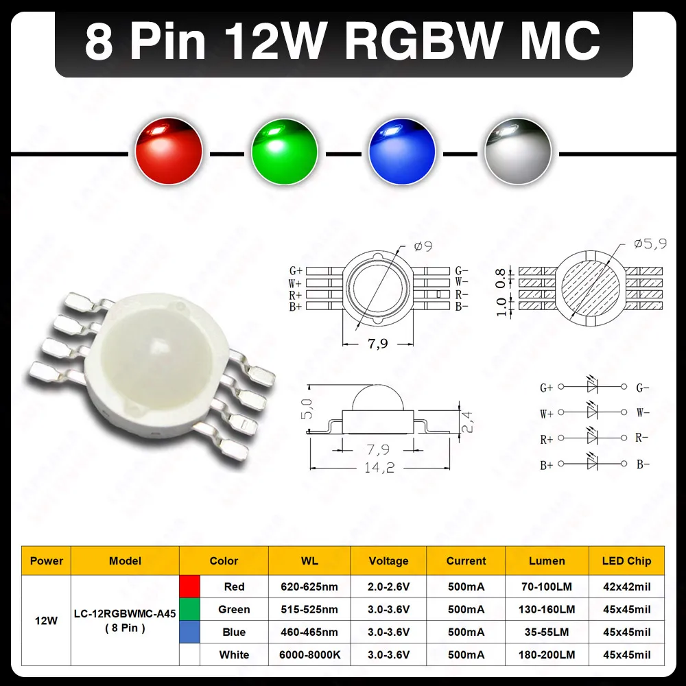 Super Bright LED Chip para Stage DJ,