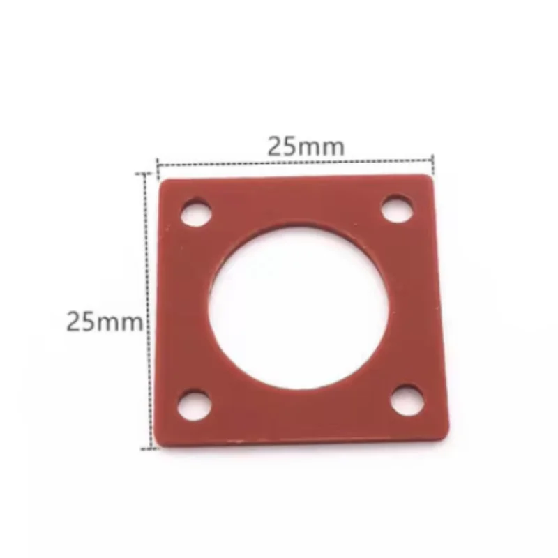 5pcs 실리콘 방수 가스켓 4 홀 플랜지 사각 플레이트 17.5/25/12.5mm SL16 UHF N BNC SMA TNC 커넥터 어댑터