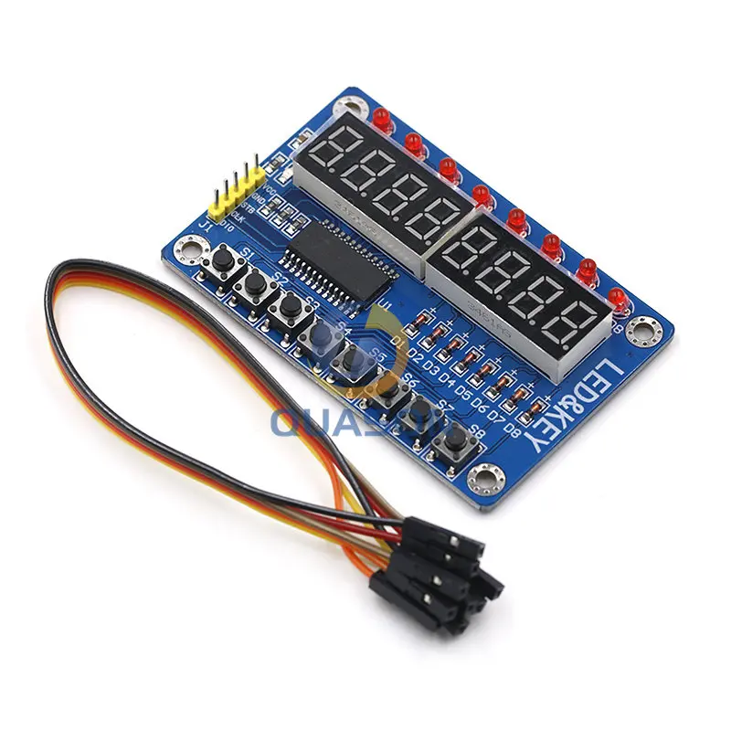 TM1638 LED Display 8 Bit Digital Tube Module AYR 7 Segment 8 Bits 0 ...