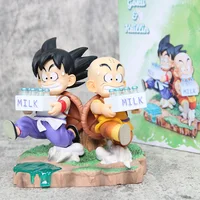 Dragon Ball Goku Crillin bambini in allenamento 15cm