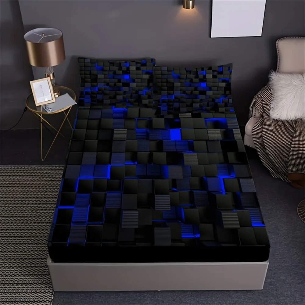 شبكة حمراء ثلاثية الأبعاد الهندسة البصرية الفن طبا...