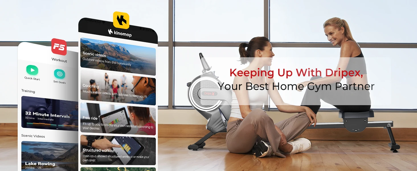 16-resistance rower machine