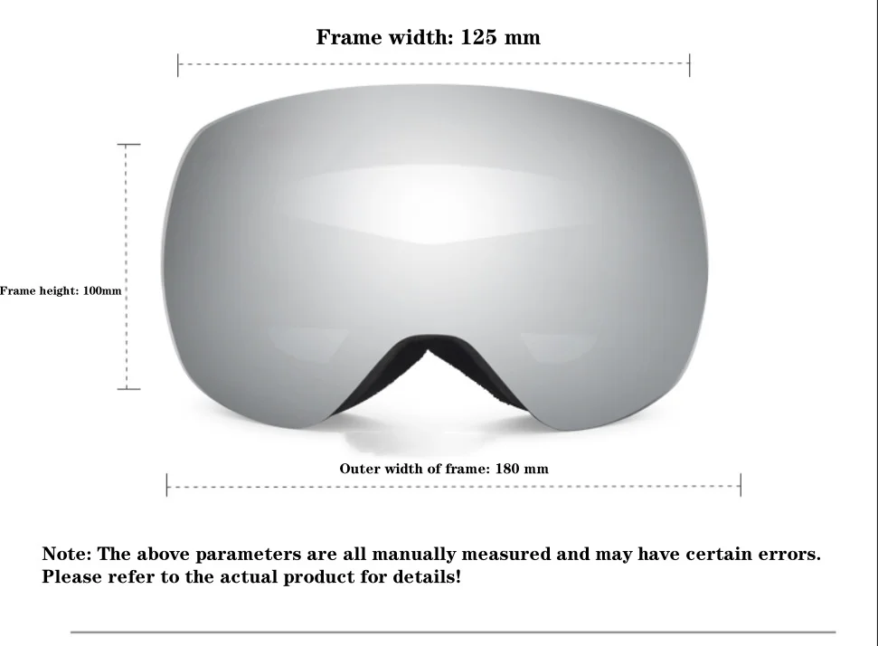 2024 double-layer magnetic outdoor skiing adult anti fog large field spherical myopia goggles_voghion.com