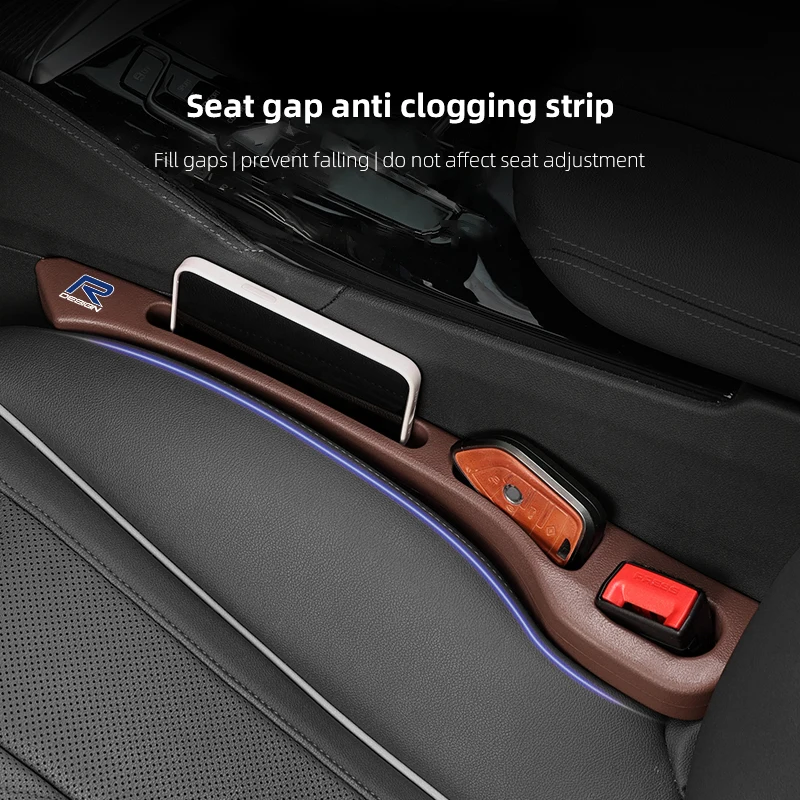 자동차 인테리어 시트 갭 필러 솔기 플러그 장식 스트립 액세서리, 볼보 Rdesign AWD S60 S90 T6 V40 V50 V60 V90 XC40 X, 2 개