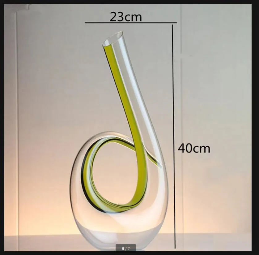 Description Picture 2 of itemEuropean-style Household Transparent Wine Dispenser Crystal Glass Decanter Jug Party Set Holiday Gift