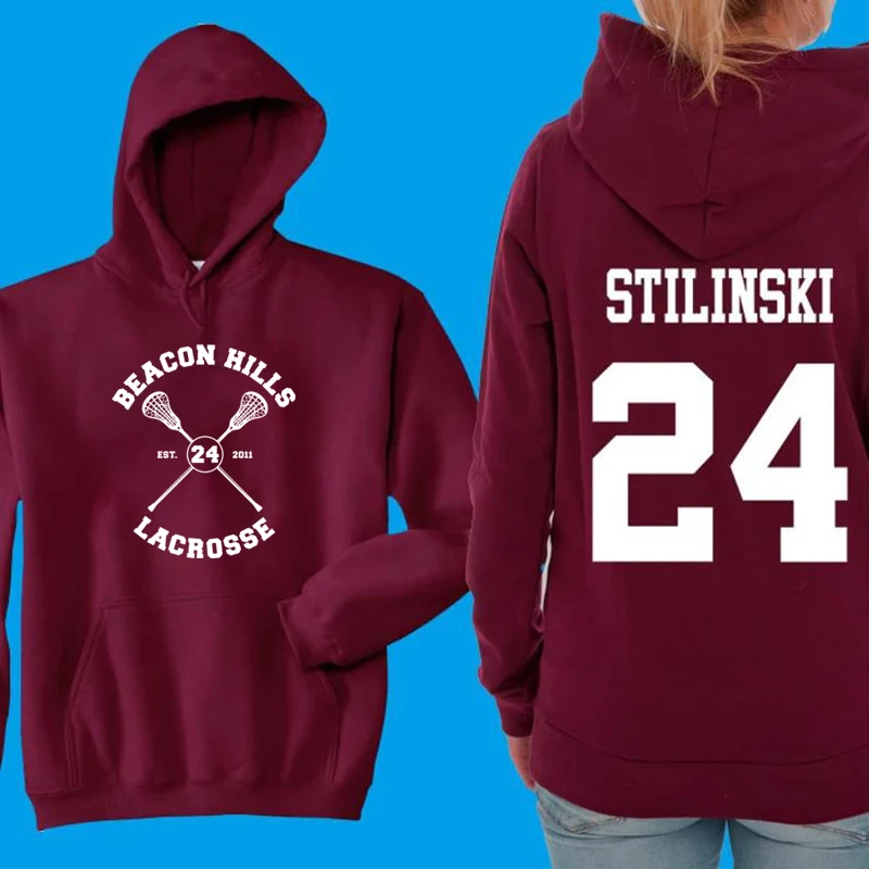 틴울프 후디 비콘 힐스 Stilinski 24 레이어 McCall 풀오버, Tv 쇼 후드 스웨트 셔츠 후드 힙합 후드 스트리트웨어 탑