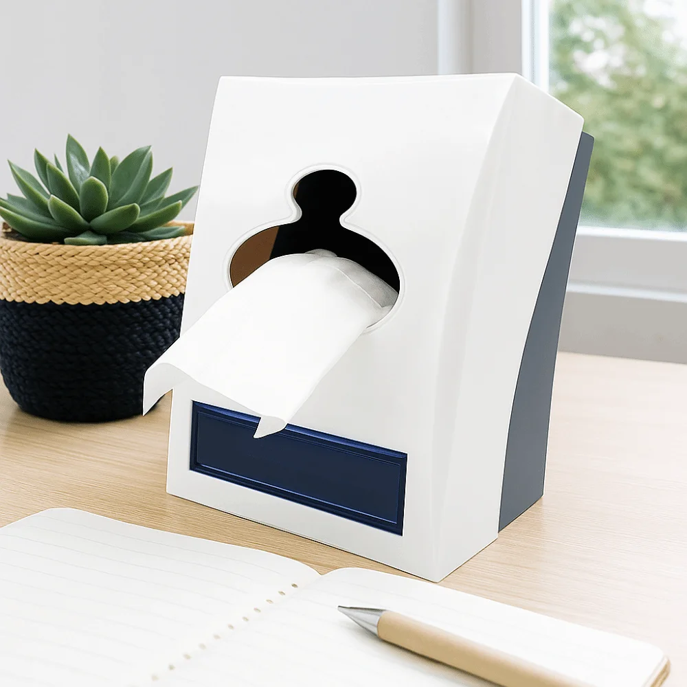 Creative Multi-Functional Napkin Holder Plastic Non-slip Tissue Dispenser Stable Toothpick Box Commercial Setting