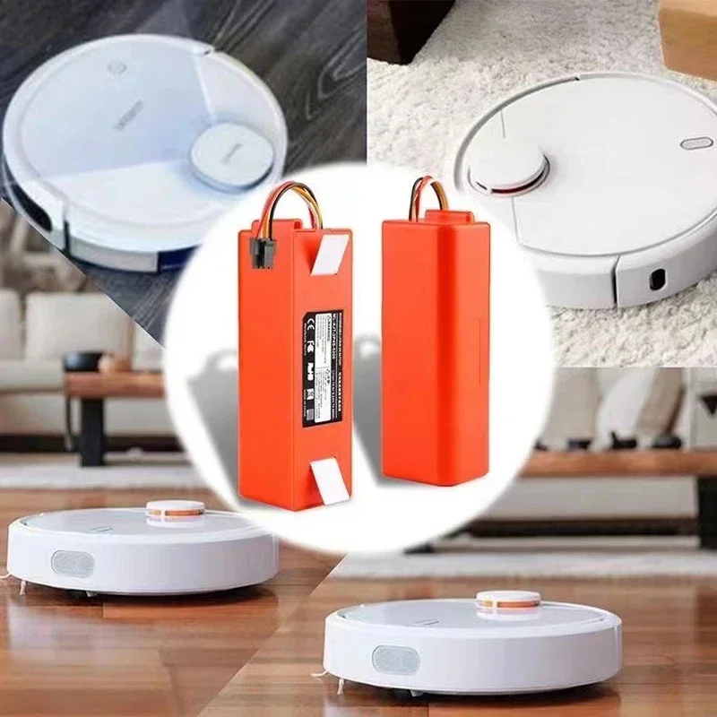 12800mAh Robotic Vacuum Cleaner 14.4V Replacement Battery for Xiaomi Roborock S55 S60 S65 S50 S51 S5 MAX S6 Parts
