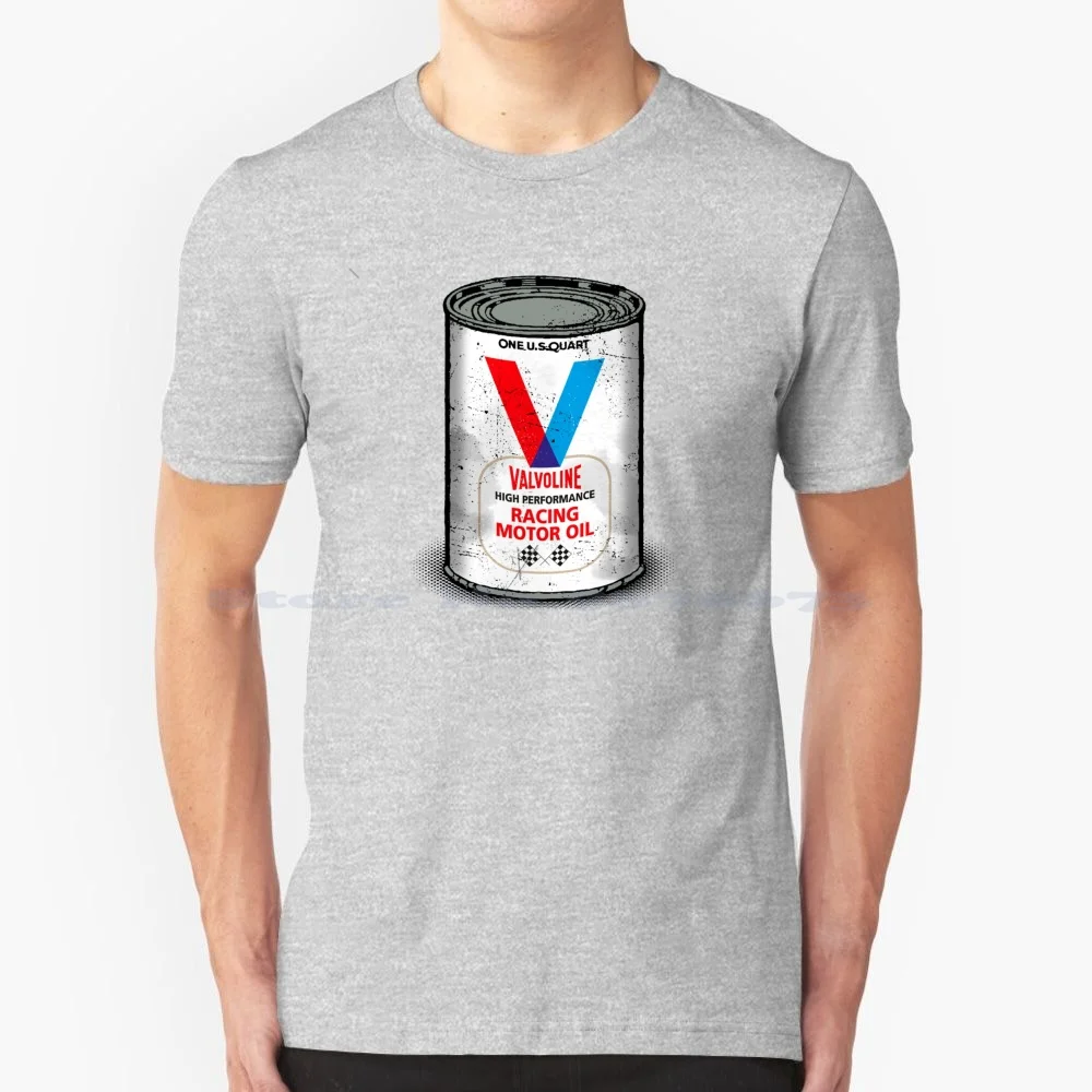 Valvoline Vintage Motor Oil Cans T Shirt 100% Cotone Tee Valvoline Motor Oil Street Rod Hot Rod Cars Hot Rod Style Classic Hot