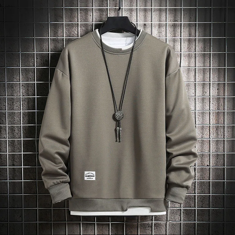 Mens Casual Sweatshirts Hoodie Men Fake 