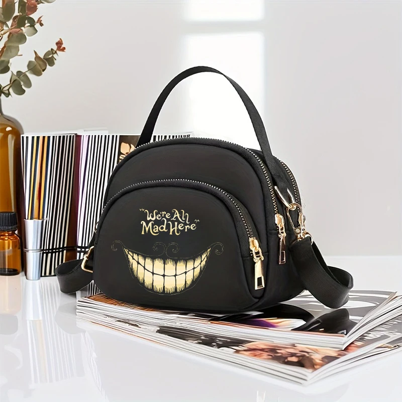 Alice im Wunderland Frauen Umhängetaschen Handy Geldbörse Umhängetasche Schultergurt Handtasche Weibliche Mädchen Taschen Teenager Kausalen Tasche – Detail 8