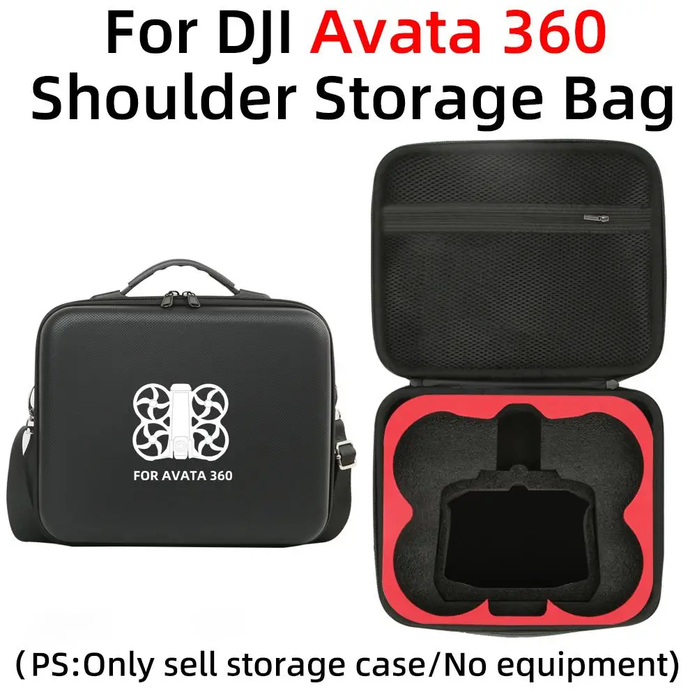   Dji Avata 360 보관 가방 방수 하드 쉘 방폭 하드 쉘 블랙 싱글 머신 리모컨 보관 상자