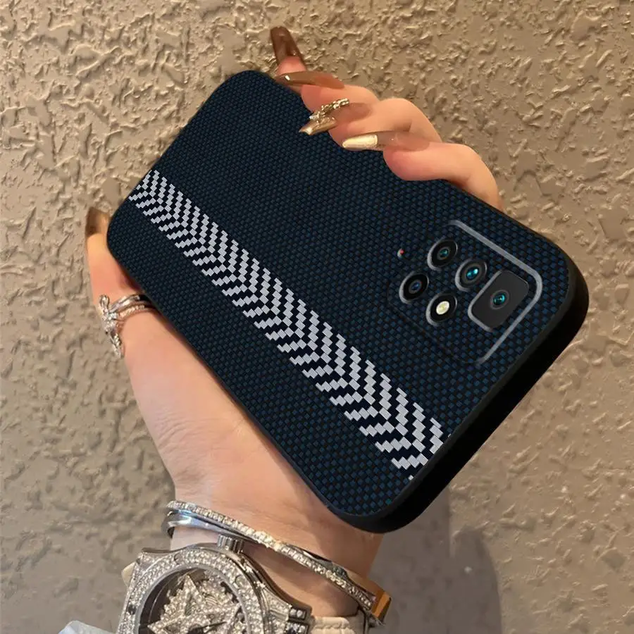 Monochrome Grid Print Phone Cover Case