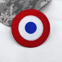 Вышитая нашивка на липучке с вышивкой французских ВВС, пришить военный значок с вышивкой