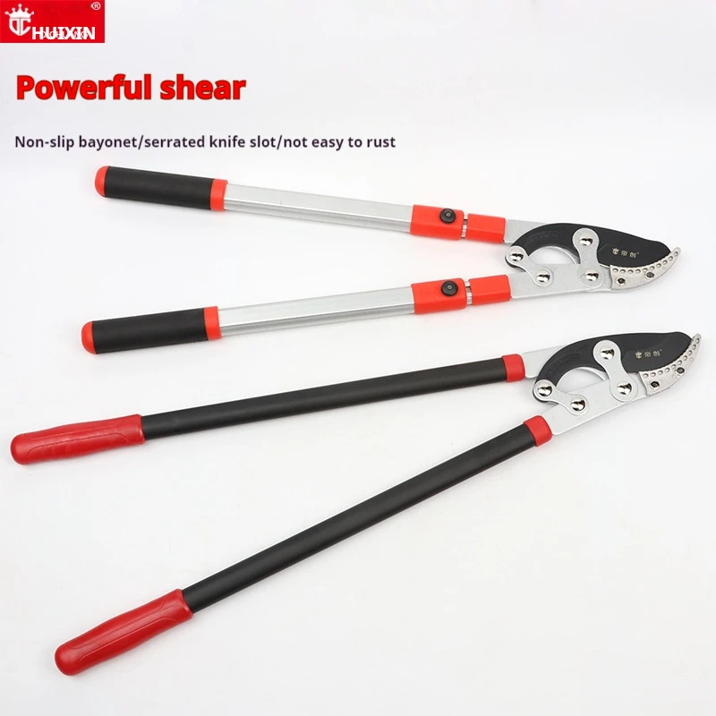 Industrial Grade Garden Pruner Shears With Long Plastic Handle Loppers And Secateurs For Pruning Long Hold Garden Tool