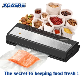 AGASHE offers 15 free vacuum bags, household kitchen food vacuum sealing packaging machine, and dry and wet food models as gifts 1
