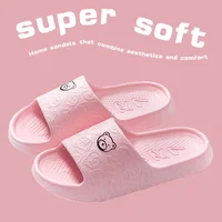 EVA Summer Women Fashion Cute Outdoor Non-Slip Rubber Slippers Indoor Soft Sole Couple Graffiti Sandals 1